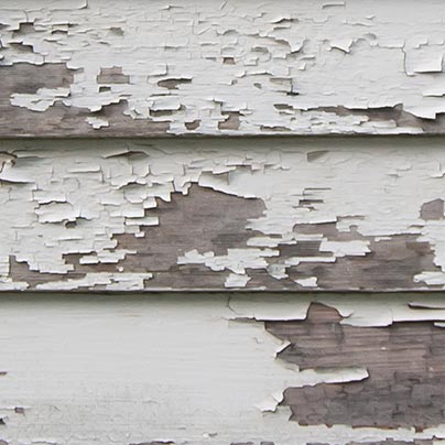 Wall with peeling paint